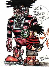 drawing of Dennis the Menace