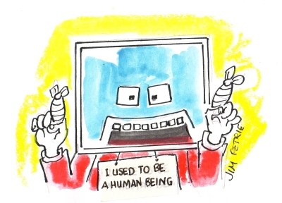Jim Petrie computer cartoon