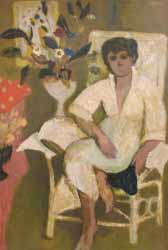 Girl in a White Chair by David McClure