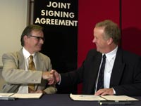a photo of david swinfen & draig thomson